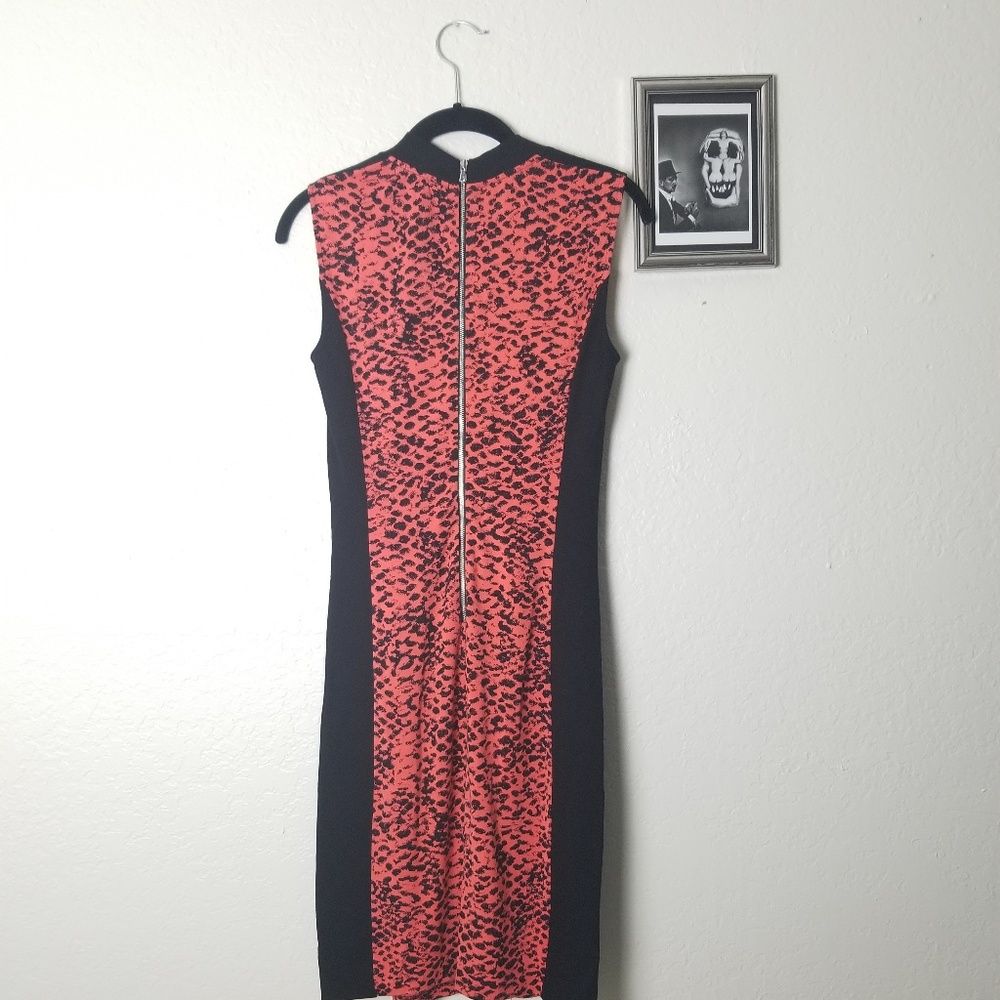 Kenneth Cole NY Black Animal Print Dress 2 - Picture 5 of 7